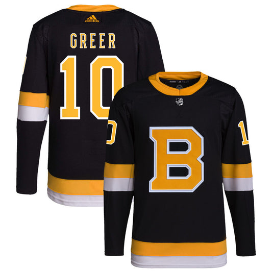 A.J. Greer Boston Bruins adidas Alternate Primegreen Authentic Pro Jersey &#8211; Black
